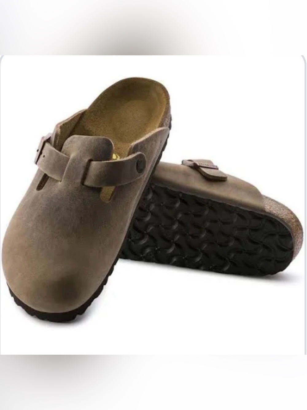Birkenstock Boston Kids Suede Concrete Grey Softbed 34